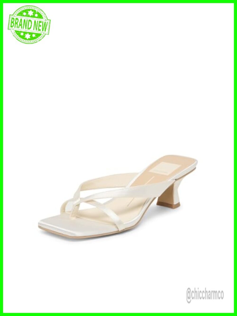 Kitten Heel Slingback Slide Sandals Satin Dressy Open Toe